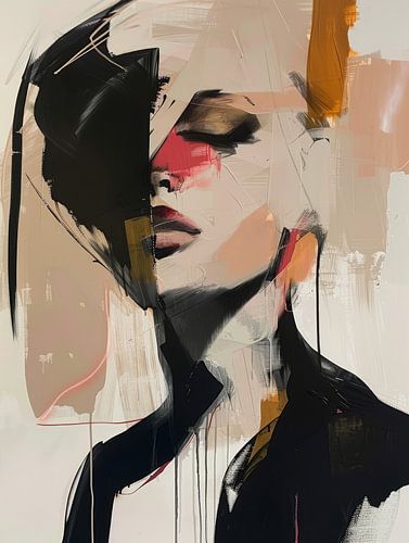 Modern en abstract portret