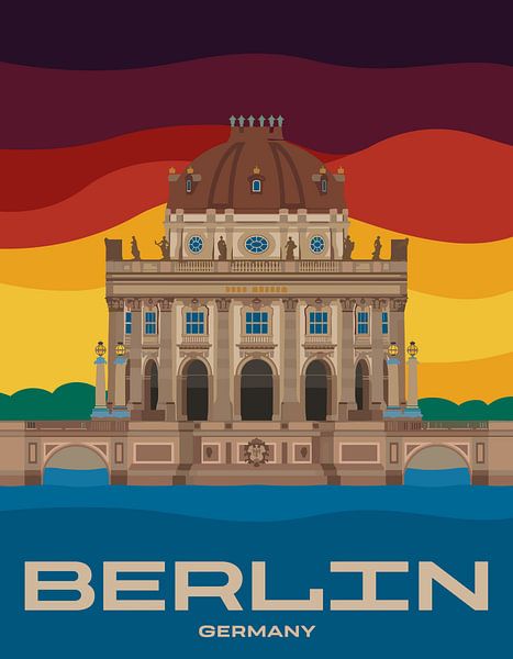 Berlin Germany Big Hall Landscape by Art Kingdom