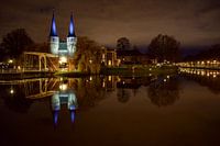 Delft, Oostpoort in the evening