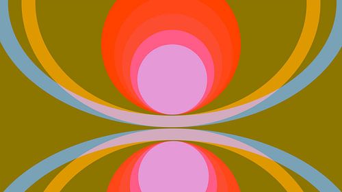 Abstractie in moderne snoepkleuren