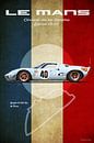 Ford GT40 Gulf at Le Mans by Theodor Decker thumbnail