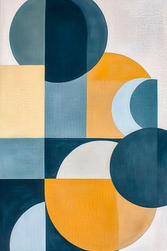 Geometrische Formen in sanften Farben von Poster Art Shop