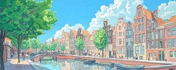 Picture of Amsterdam by Abstract Painting
