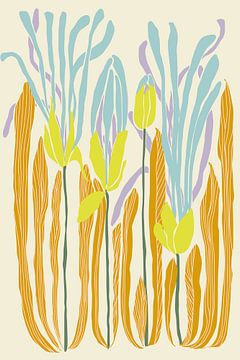 sanfte Vorfreude, knospende Blumen von Annick