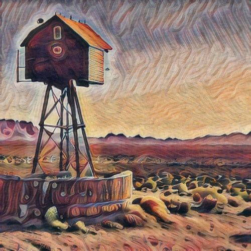 Roest in de woestijn Woestijn - watertoren