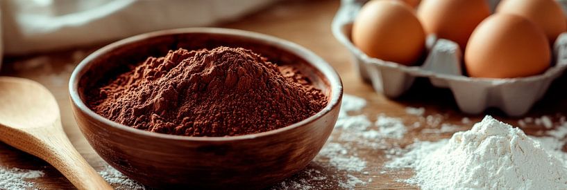 Cocoa powder and eggs by Poster Art Shop