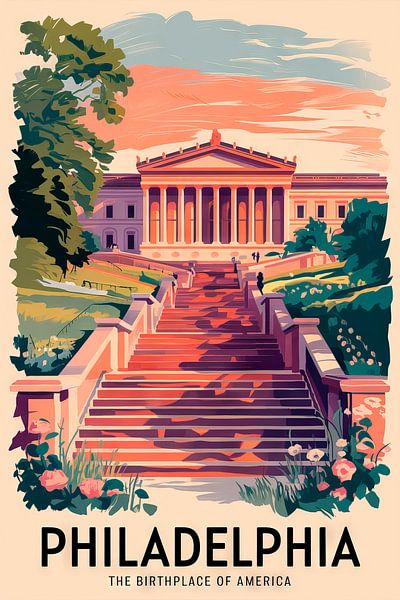 Philadelphie, Pennsylvanie par Poster Art Shop