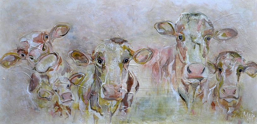Cows scene by Kunstenares Mir M. Kolkman van der Klip