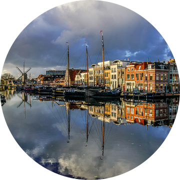Galgewater Leiden met spiegeling van Dirk van Egmond