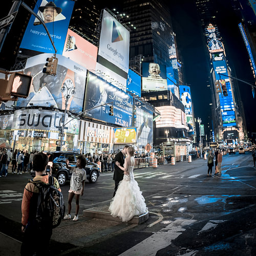 Just Married at times square