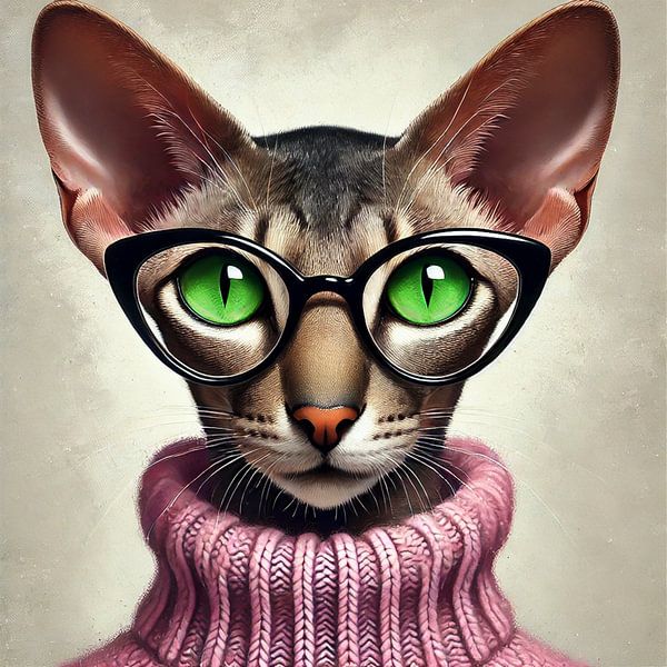 "Sassy &amp;amp ; Classy - The ultimate fashionista cat&amp;quot ; ??? par Marijke Trienekens