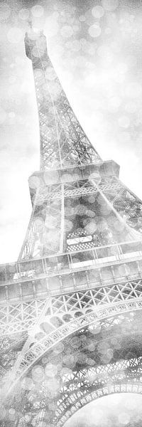 EIFFELTURM Dreamy | Argent | Panorama par Melanie Viola