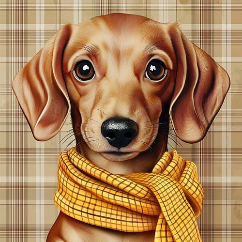 Schattige, elegante teckel