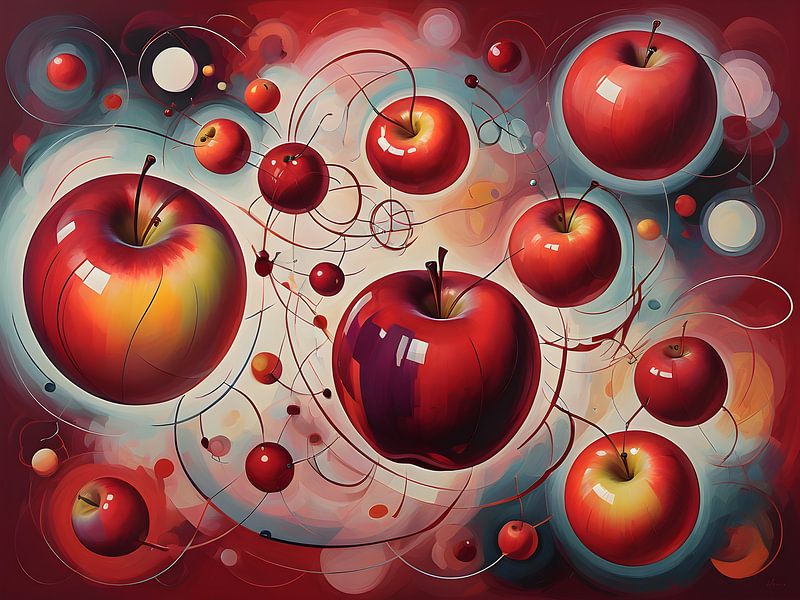 Glanzende Appels en Vloeiende Lijnen van Bart Veeken