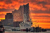 Hamburg - Elbphilharmonie (Elphi) and Landungsbrücken