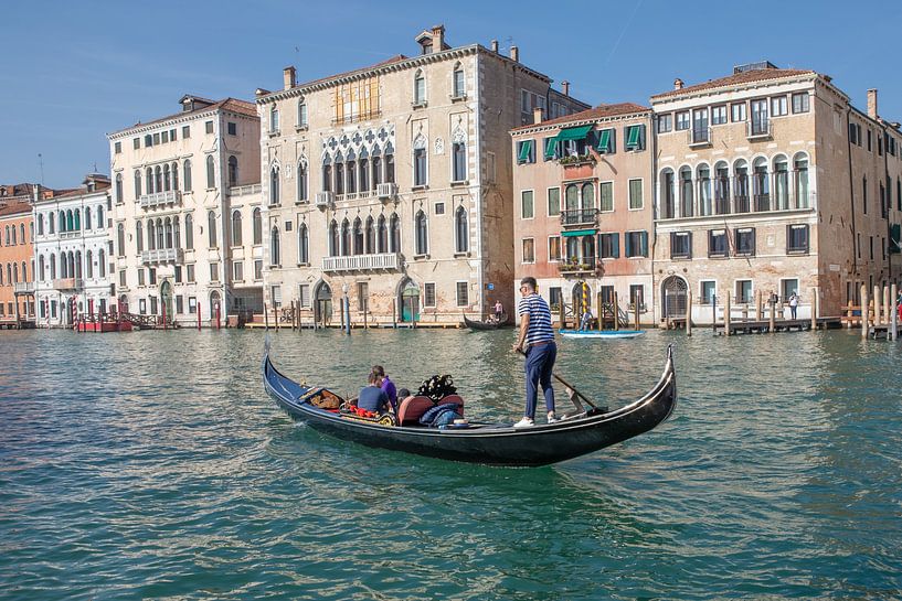 Venetië - Gondel op het Canal Grande van t.ART