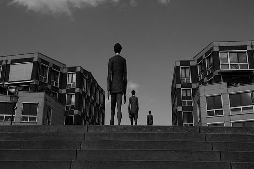 Walking into the city