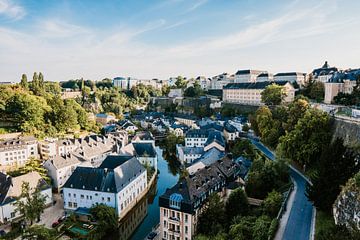 Panorama uitzicht over Luxemburg stad van Art Shop West
