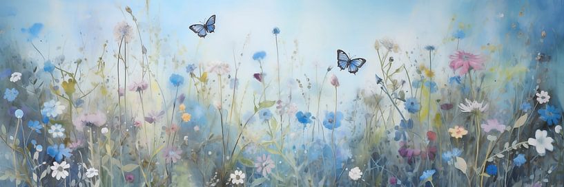 Blaue Schmetterlinge von Whale & Sons