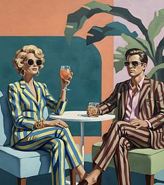 Terraszomers in Strepen