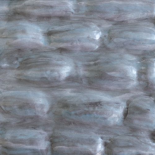 Water Art painted on plaster in light grey