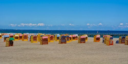 kleurrijke rieten manden