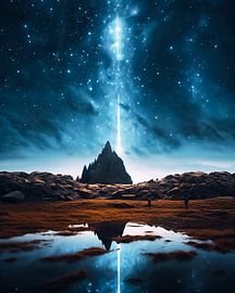 Night sky in the desert