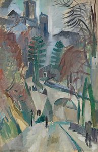 Landschaft von Laon (1912) von Robert Delaunay