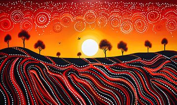 zonsondergang van Virgil Quinn - Decorative Arts