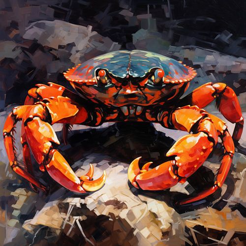 Crab colourful