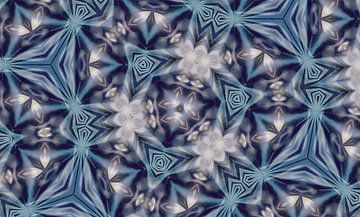 Kaleidoskop blau Mandala