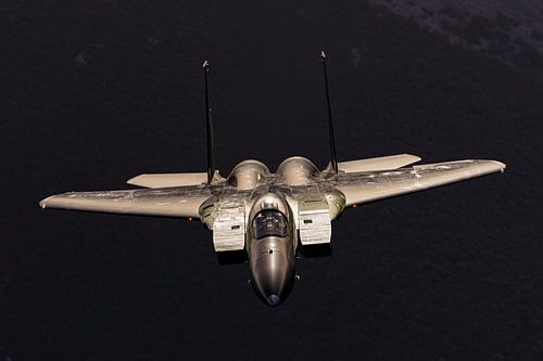 Saoedische Boeing F-15 Eagle boven Griekenland.