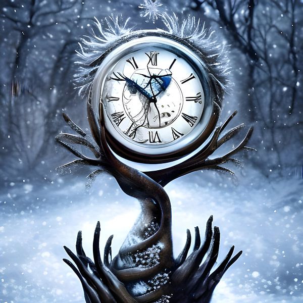 Frozen hands of time by Harmanna Digital Art