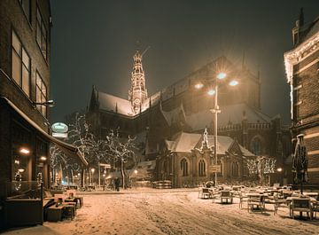 Haarlem: Der St. Bavo von der Damstraat aus. von OK