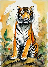 Tiger Watercolor