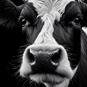 Portrait d'une vache curieuse