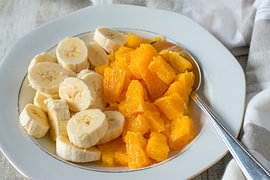 Fresh fruit for breakfast by Angelika Heine