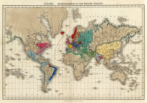 A.D. 1783. Onafhankelijkheid van de Verenigde Staten