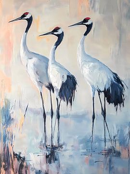 Acrylic cranes by haroulita