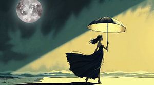 Ein Strandspaziergang mit Yin und Yang