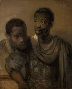 Twee Afrikaanse mannen, Rembrandt van Rijn