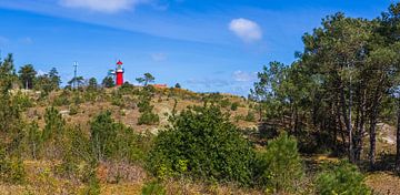Panorama des Leuchtturms Vuurduin auf Vlieland von Henk Meijer Photography