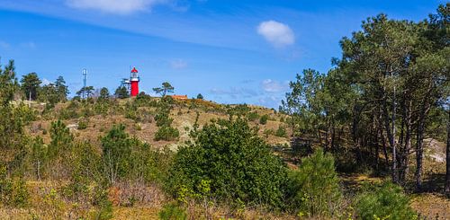 Panorama van vuurtoren de Vuurduin op Vlieland