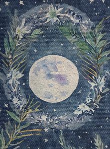 Boho Moon with garland No.10 | The Bohemian Vintage Collection