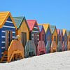 Maisons de plage colorées Muizenberg Beach Cape Town Afrique du Sud sur My Footprints