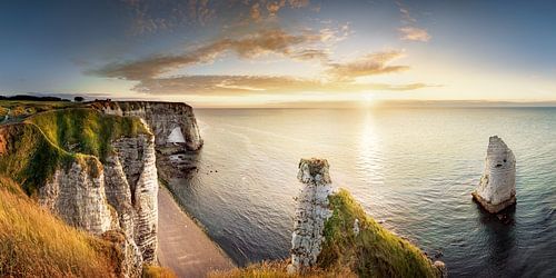 De krijtrotsen van Etretat in Normandië, Frankrijk