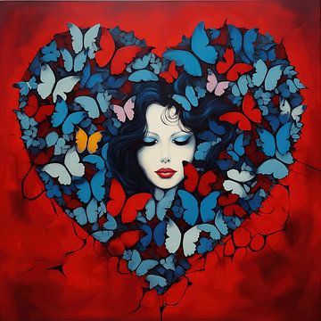 Heartfelt Love on Canvas by Art Lovers
