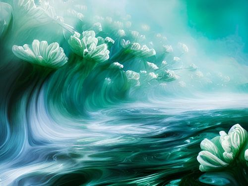 Waterwereld vol bloemen