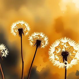 Pissenlits Abstrait sur Linda de Klein