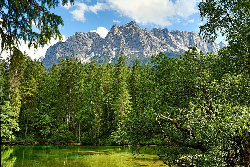 Badersee devant le massif du Zugspitze par Thomas Herzog